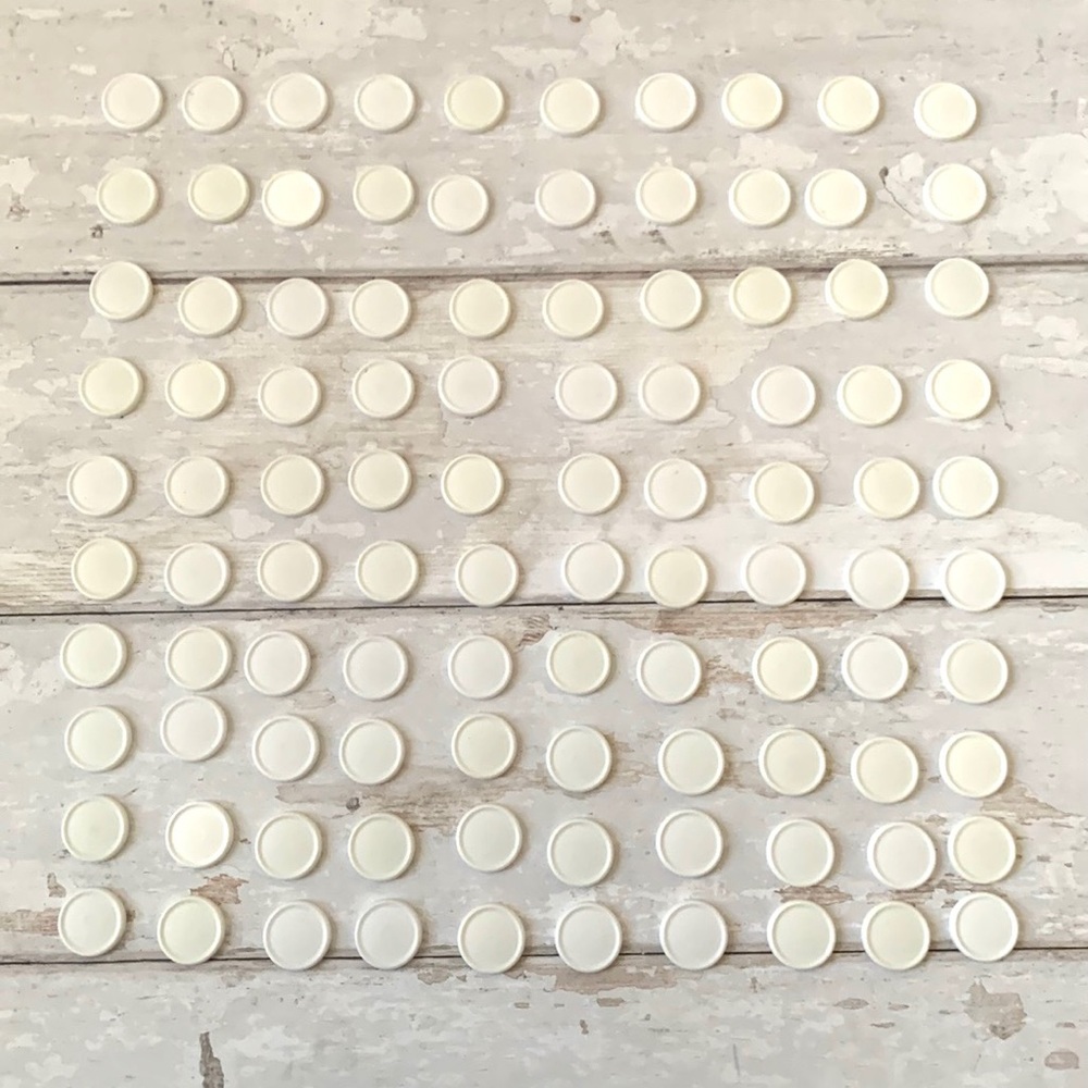 Learning Resources Counting Discs 100pc Set Educational Round Counters Set White